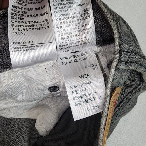 Levi's low pro straight jeans waist 28'' length 41'' bleached - Picture 6 of 11